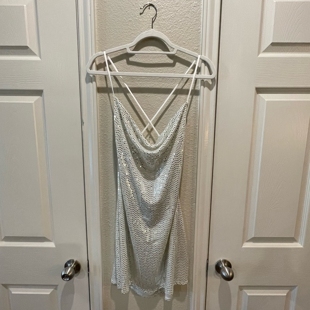 H&M Divided Sequin Mini Dress